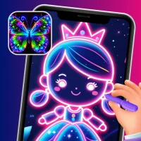 Neon Brush - Glow Draw & Paint