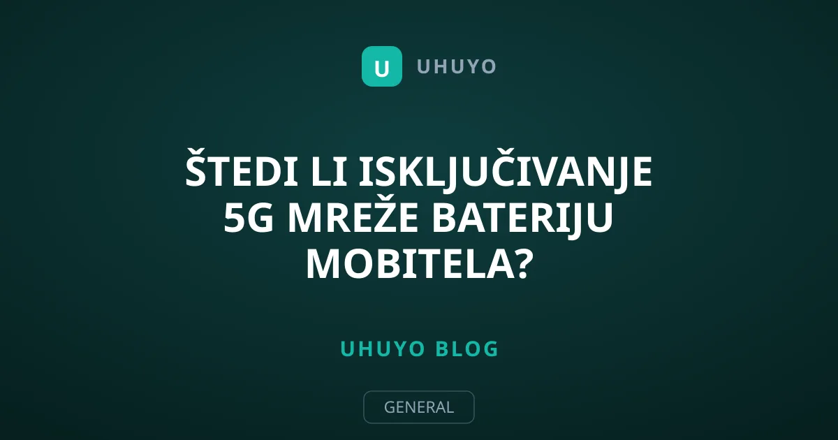 Štedi li isključivanje 5G mreže bateriju mobitela?